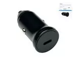 Cargador rápido USB 20W C para coche, función de carga rápida DINIC Box PD 3.0, negro, euro agujero